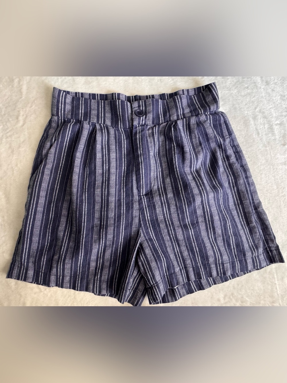 NWOT Revery Linen Blend Striped Shorts